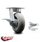 Service Caster 6 Inch Kingpinless Thermoplastic Rubber Wheel Caster with Brake and Swivel Lock SCC-KP30S620-TPRRD-SLB-BSL - alternate 6